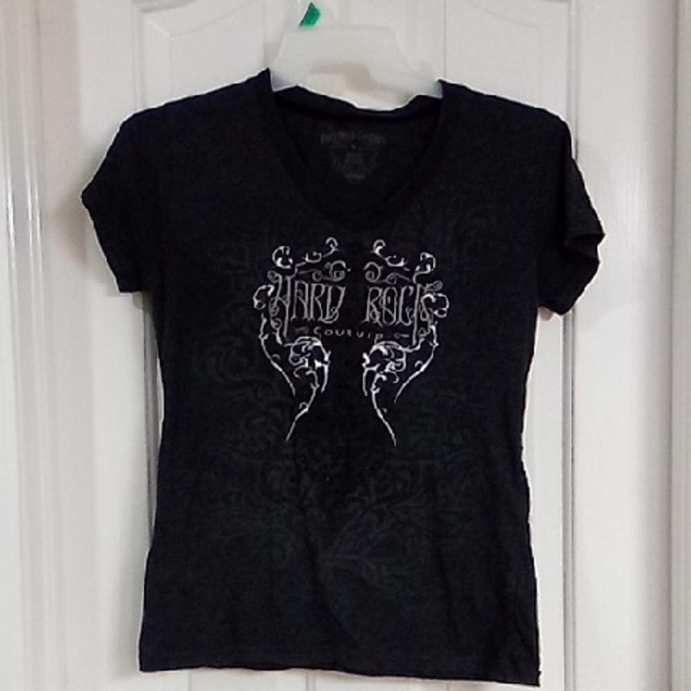 Black Graphic Tee for Women